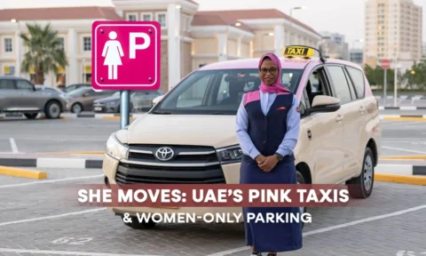 She Moves: UAE’s Pink Taxis & Women-Only Parking