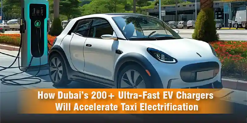 How Dubai’s 200 Ultra Fast EV Chargers Will Accelerate Taxi Electrification
