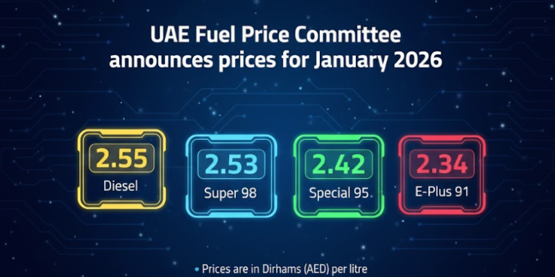 Petrol Price UAE - Jan 2026