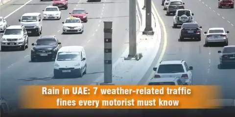 UAE Rain Alert: 7 Traffic Violations Motorists Commonly Get Fined For