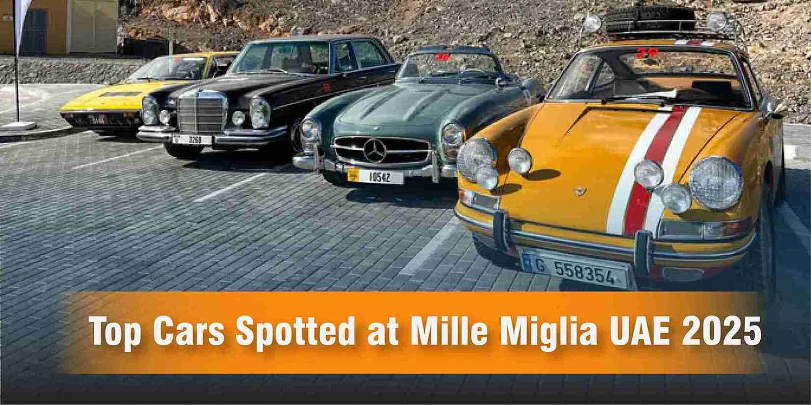 Top Cars Spotted at Mille Miglia UAE 2025