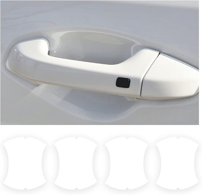 Blilo 4PCS Universal Carbon Fiber Door Handle Protector Sticker
