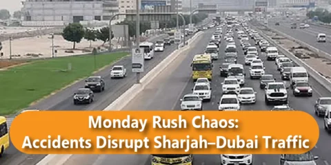 Monday Rush Chaos: Accidents Disrupt Sharjah–Dubai Traffic