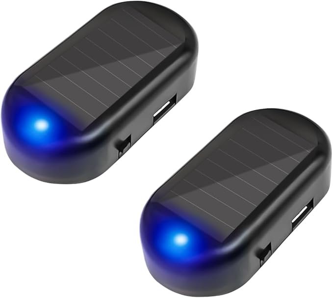 2PCS Car Solar Power Simulated Dummy Alarm