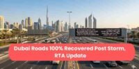 Dubai Roads 100% Recovered Post Storm, RTA Update_11zon