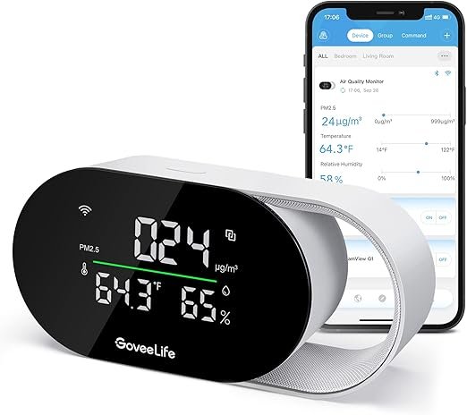GoveeLife Smart Air Quality Monitor with PM2.5