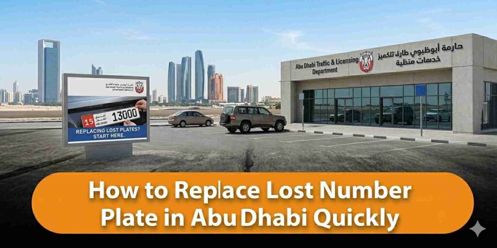 How to Replace Lost Number Plate in Abu Dhabi Quickly