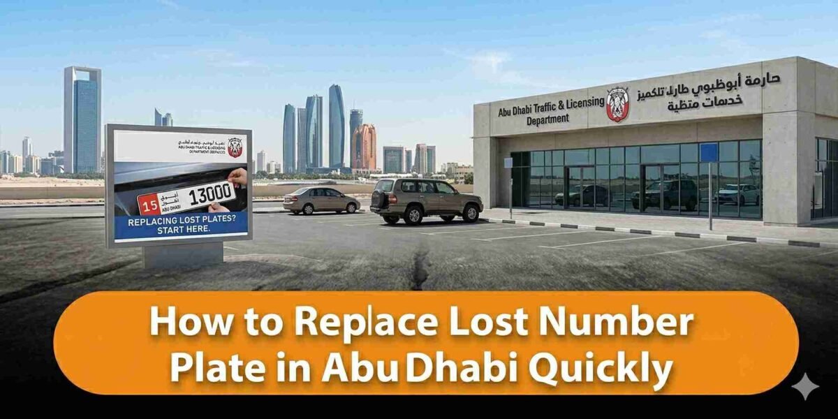 How to Replace Lost Number Plate in Abu Dhabi Quickly