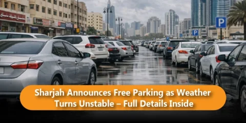 Sharjah Announces Free Parking as Weather Turns Unstable – Full Details Inside