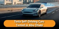 Tesla Self Driving Cars Tested in Abu Dhabi