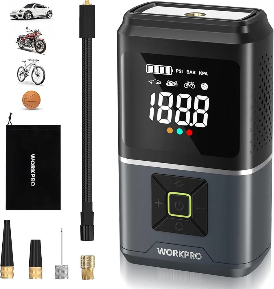 WORKPRO Tire Inflator Portable Air Compressor