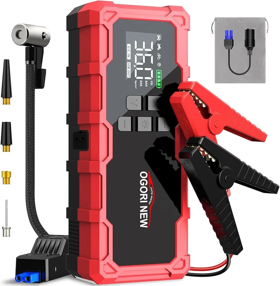 8000A Jump Starter with Air Compressor