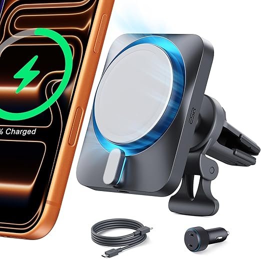 ESR for 15W MagSafe Car Mount Charger with CryoBoost