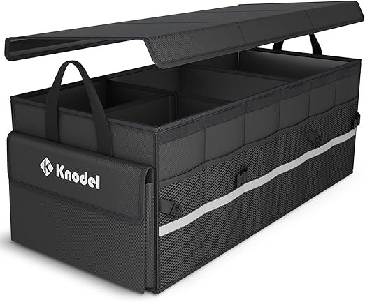 K KNODEL Car Trunk Organizer with Lid
