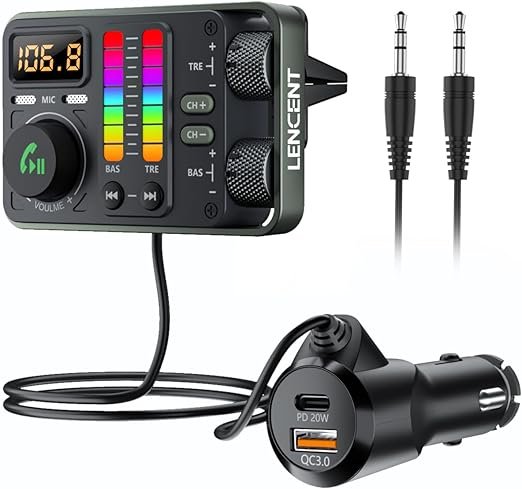 LENCENT Bluetooth FM Transmitter