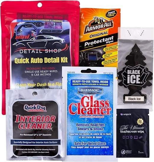 Quick 5 Piece Car Dashboard Detailing Kit