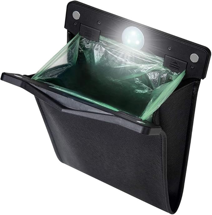 Smart LED Car Trash Can Waterproof Garbage Bag