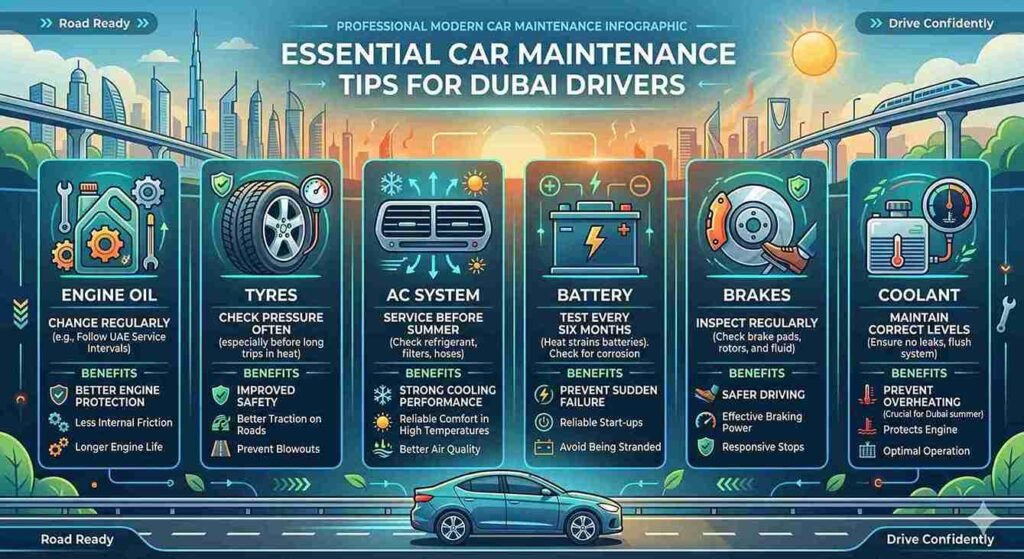 10 Car Maintenance Mistakes Dubai Drivers Still Make in 2026 And How to Fix Them