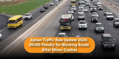 Ajman Traffic Rule Update 2026 Dh500 Penalty for Blocking Roads After Minor Crashes Blog