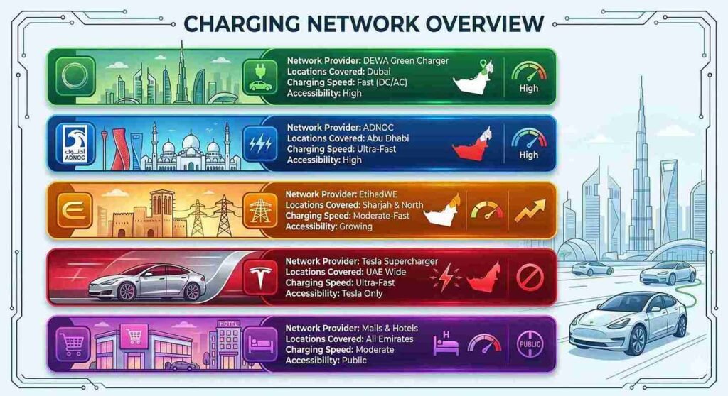 Best EV Charging Stations in Dubai, Abu Dhabi & Sharjah – Top 5 Picks for Fast Charging