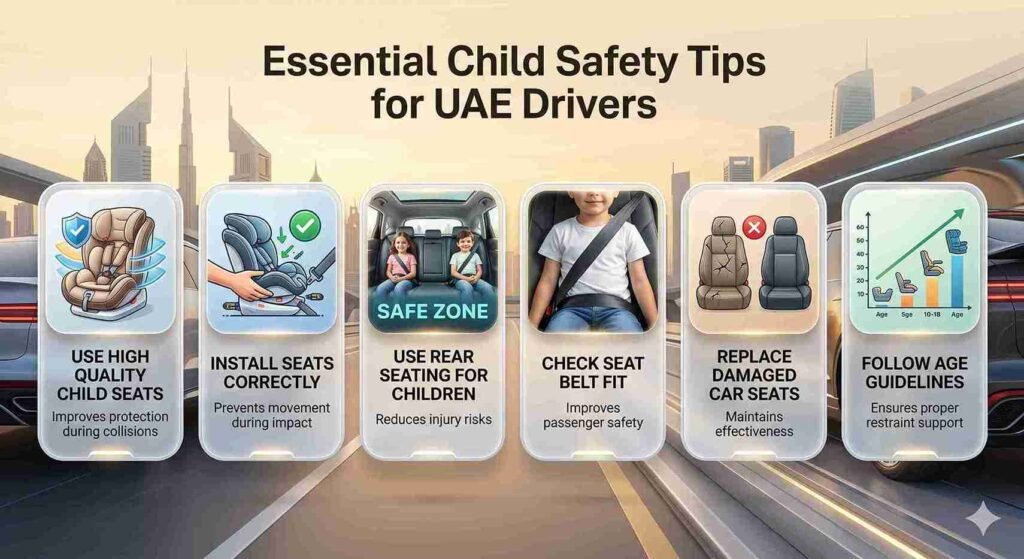 Essential Child Safety Tips for UAE Drivers