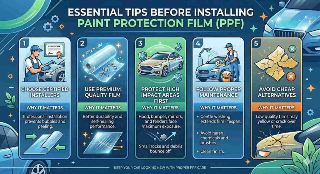 Essential Tips Before Installing Paint Protection Film