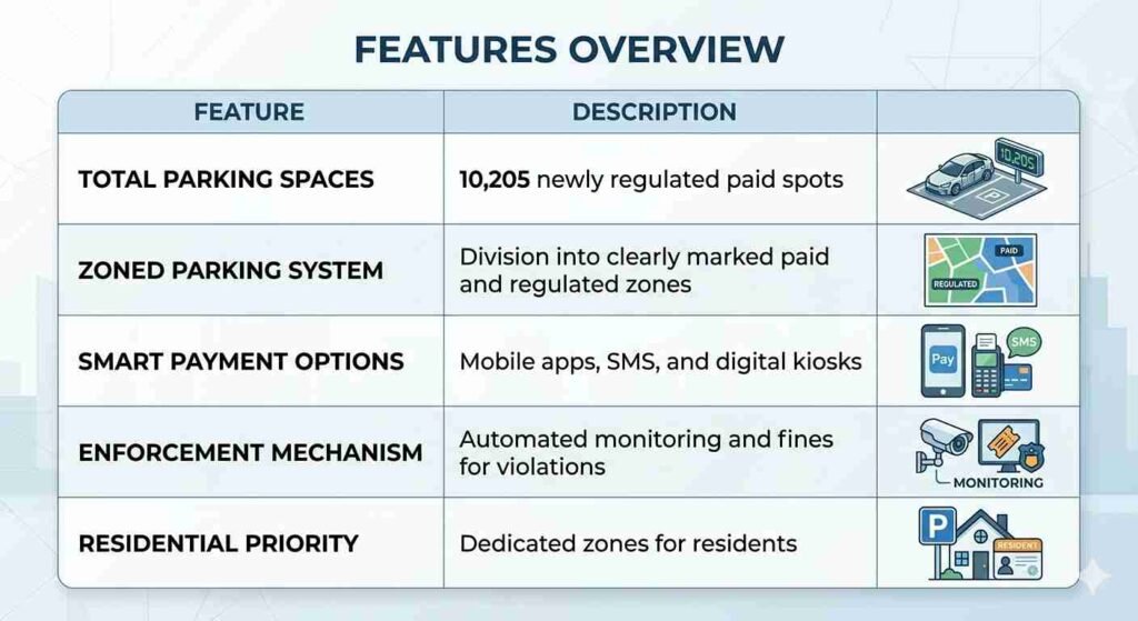 MBZ City Parking Overhaul 10,205 Paid Spots Introduced Starting May 6