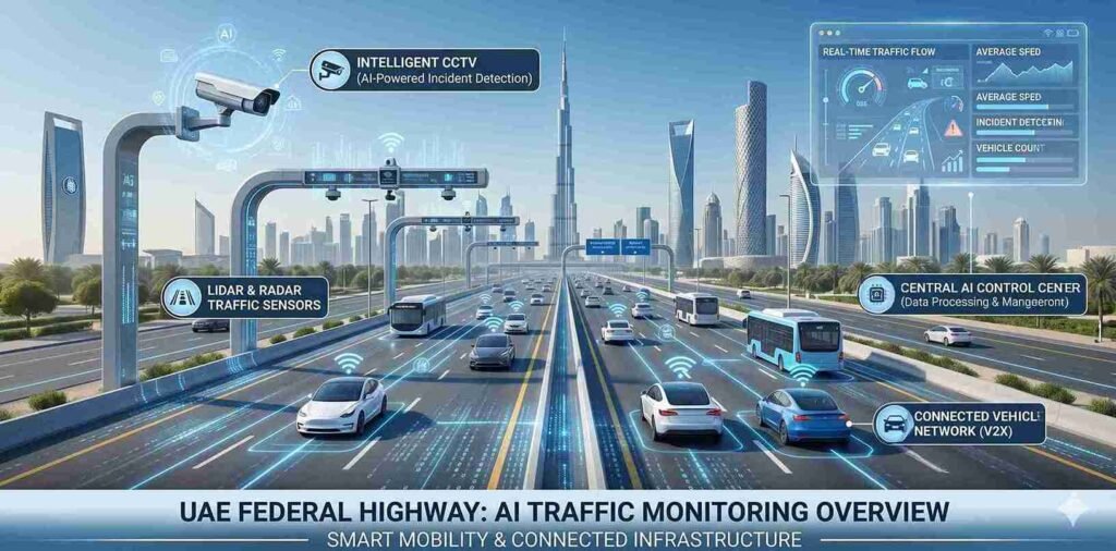 UAE Launches 50 AI-Powered Traffic Monitoring Systems on Federal Highways